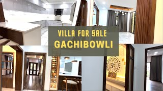 440 SqYDS  Villa for Sale in Gachibowli  Villas in Hyderabad  Property Hunt interiordesign [upl. by Kowal38]