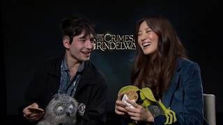 Ezra Miller Gets Emotional During Interview  Fantastic Beasts 2 [upl. by Enellek]