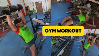 GYM WORKOUT  CHEST SHOULDER BICEPS  BIGGENER [upl. by Aisital465]