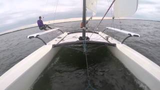 Hobie Cat 21 sailing [upl. by Llewsor120]