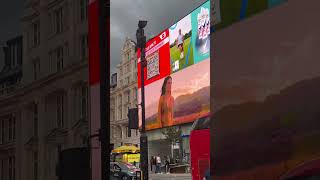 Piccadilly Circus in London [upl. by Ainaznat]