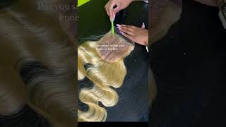 Hair Tips How to bleach the knots on 613 lace nadulahair hairtutorial bleachknots fyp lace [upl. by Esina]