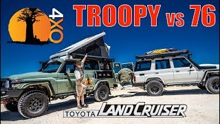 LC78 TROOPY VS LC76WAGON WHATS BETTER Toyota Land Cruiser Review  4xOverland [upl. by Adnarym]