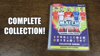 COMPLETE COLLECTION Match Attax 201617 [upl. by Sibyls481]