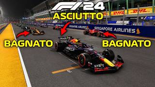 F1 24 MA HO LE GOMME DA ASCIUTTO SUL BAGNATO [upl. by Pinto]