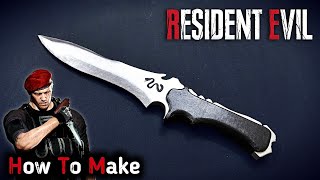 How To Make Krauser Knife With Cardboard  DIY Resident Evil 4 Knife [upl. by Kelam]