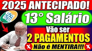 ✅INSS autoriza BANCOS 13º Salário ANTECIPADO dia 25 de NOVEMBRO  Confira o Calendário [upl. by Durston]