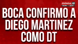 Boca confirmó a Diego Martínez como nuevo DT [upl. by Ailime978]