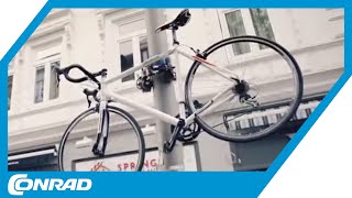 TechnikInnovation Das sicherste Fahrradschloss  TVSpot  Conrad [upl. by Saticilef]