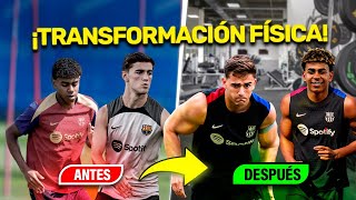 La ESPECTACULAR TRANSFORMACIÓN FÍSICA que HANSI FLICK está logrando en el BARÇA💪😏 [upl. by Paynter]