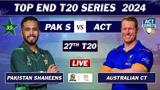 Pakistan Shaheens vs Australian MATCH 27 LIVE COMMENTARY  PAK S vs ACT LIVE  ACT BAT [upl. by Ainocal]