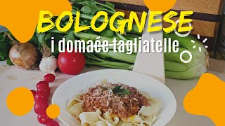 Originalni talijanski Bolognese umak sa domaćim širokim rezancima tagliatelle [upl. by Fauman212]