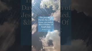 Psalms 7220 The prayers of David the son of Jesse are ended A Psalm Of Asaph [upl. by Farah]