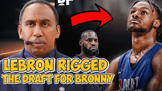 STEPHEN ASMITH TORCHES LEBRON JAMES RIGGED NBA DRAFT FOR BRONNY JAMES “IT’S OBVIOUS” STOCK RISED [upl. by Rubetta]