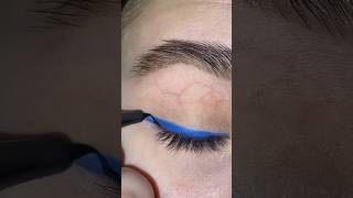 beautiful graphic eyeliner 💙 makeup tutorial shorts youtubeshorts shortvideotrendingviral yt [upl. by Oderfodog173]