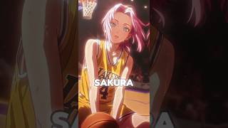 Anime Girls in Lakers Trend ✨ shorts anime bleach yoruichi manga sakura naruto albedo marin [upl. by Wu]