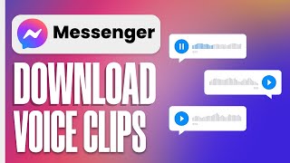 How To Download Voice Clip From Messenger EASY [upl. by Cower]