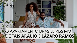 Taís Araujo e Lázaro Ramos abrem apartamento cheio de brasilidade  CASA VOGUE [upl. by Hurd]