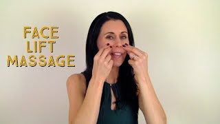 How To Do a Face Lift Massage [upl. by Suoivatram698]