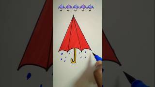 Umbrella 🌂shortvideo satisfying drawing shivcreativearts [upl. by Minton]