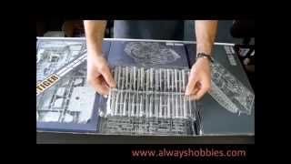 Unboxing of The Trumpeter King Tiger Tank Plastic Kit 00910 [upl. by Ayotahs]