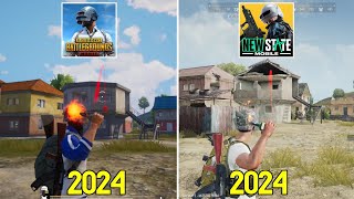 PUBG Mobile vs New State  Details and Physics Comparison [upl. by Atirma942]