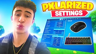 Pxlarized NEW SETTINGS amp Mouse in Chapter 5 UPDATED Fortnite Setup [upl. by Lucienne970]