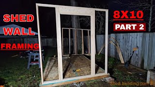 8x10 Storage Shed Building  Part 2 [upl. by Sarajane]