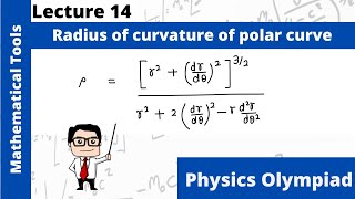 Mathematical tools  Lecture 14  Radius of curvature in polar coordinates [upl. by Doraj]