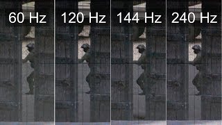 Slow motion 240Hz vs 144Hz vs 120Hz vs 60Hz  CSGO [upl. by Eilatam]