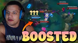 TYLER1 REACTS TO BOOSTED IMANIGHTMARE KAYN MAIN INTERVIEW [upl. by Yaral155]