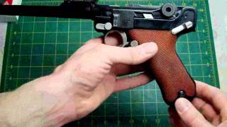 LaZouche Custom airsoft Tanaka P08 Luger review [upl. by Onilatac]