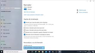 Saiba como configurar o Narrador um aplicativo de leitura de tela integrado ao Windows 10 [upl. by Osnofedli]