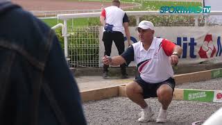 Europétanque  Michel Loy rayonne en bleublancrouge [upl. by Burnight]