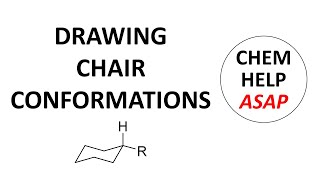 drawing stable cyclohexane chair conformations [upl. by Sadick594]