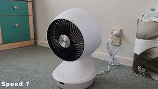 Goldair DC Desk Air Circulator Fan 20cm quick review [upl. by Etana]