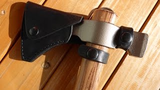 Lederscheide für das CRKT Woods Chogan THawk Tutorial [upl. by Xonnel]