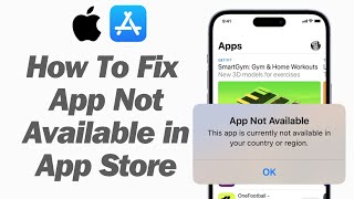 How To Fix App Not Available In App Store On iPhone iPad 2024 [upl. by Boleyn]