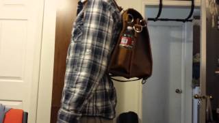 Saddleback Leather Large Classic Briefcase Backpack Mode [upl. by Gahl883]