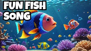 Sim Little Fish Swim Swim Swim  Fun Kids Song kidssong kidsvideo [upl. by Virgina]