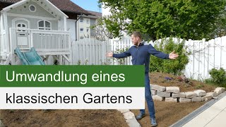 Anlage eines Naturgartens  ein klassischer ReihenhausGarten wird umgewandelt [upl. by Fillander]