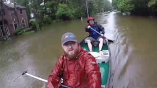 HURRICANE HARVEY Flooding in Kingwood TX Woodstream Neighborhood [upl. by Flin]