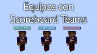 Equipos con Scoreboard Teams  Minecraft Comandos [upl. by Ruttger]