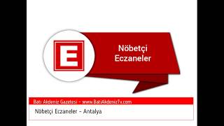 Nöbetçi eczaneler  Antalya [upl. by Standice]