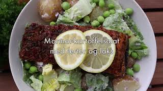 Mormorsalat med kartofler og laks [upl. by Silver89]