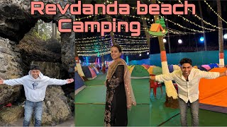 Revdanda beach camping 🏕️  Best campingfor family Alibaug to Mumbai road trip with family [upl. by Rot955]