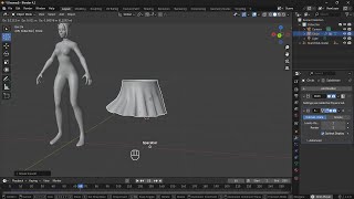 Noob vs Pro artist  animating a skirt [upl. by Codee]