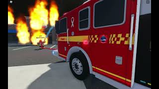 Big Fire at Petro Canada in Toronto Urban Roleplay [upl. by Faith]