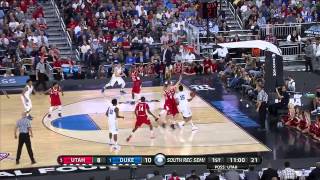 Utah vs Duke Jahlil Okafor floater [upl. by Nojed782]