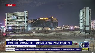 Countdown to Tropicana implosion [upl. by Ynohtnaed]